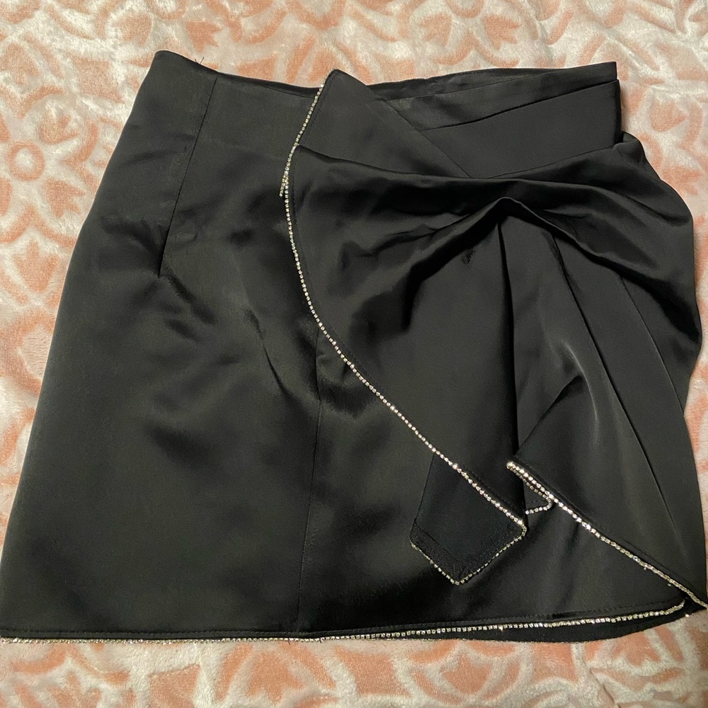 Beautiful black/rhinestone trim skirt